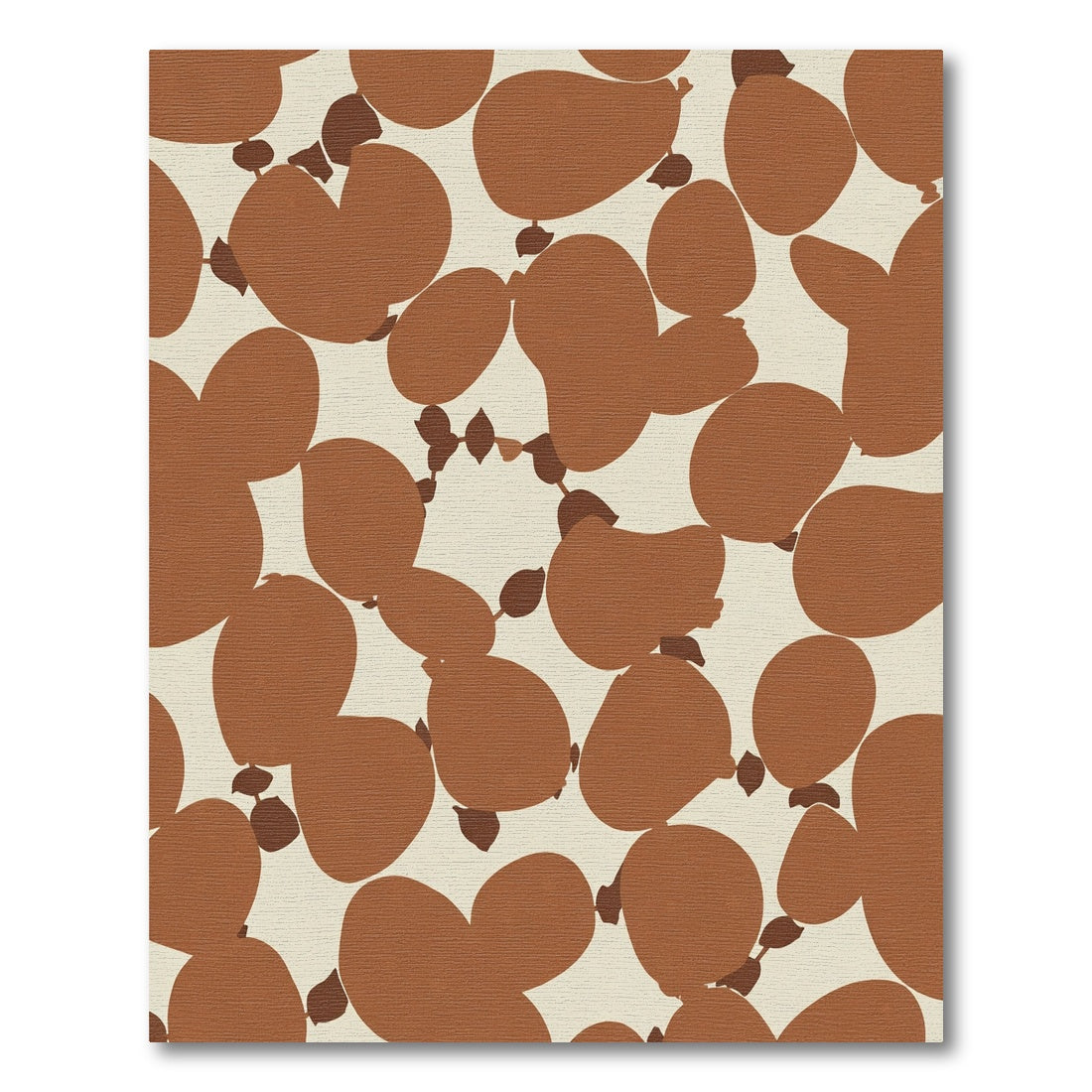 Terra Cotta Organic Abstract Drops Rug