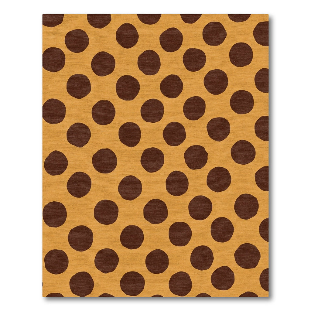 Amber Brown Polka Dot Rug