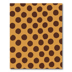 Amber Brown Polka Dot Rug