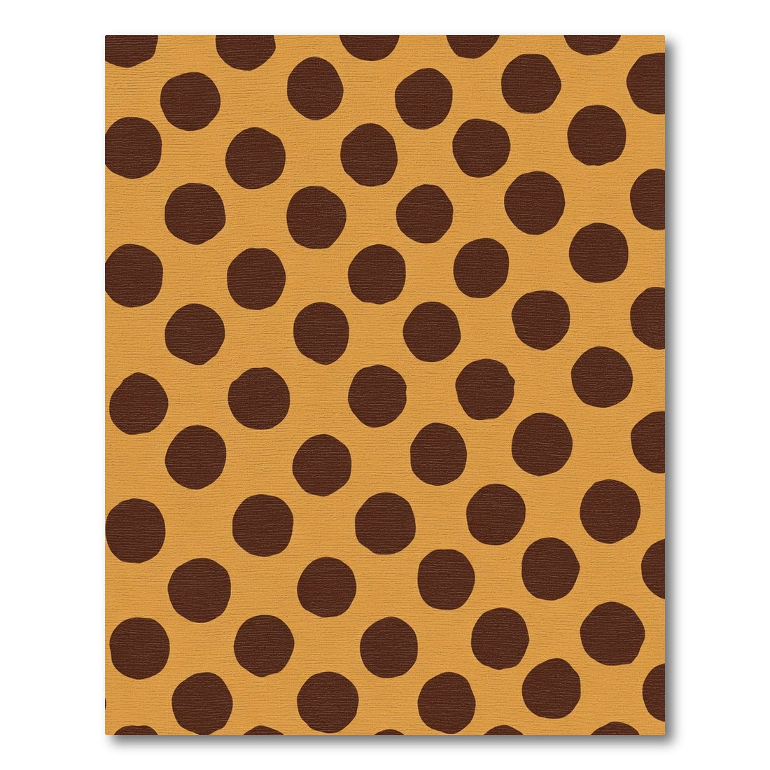 Amber Brown Polka Dot Rug