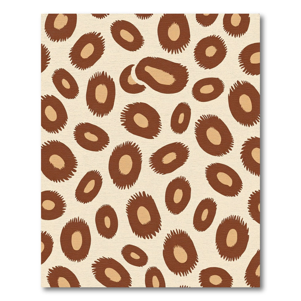 Brown Tan Spotted Spots Rug