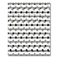 Abstract Black Gray Stripe Rug