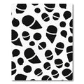 Black White Organic Spots Rug