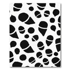 Black White Organic Spots Rug