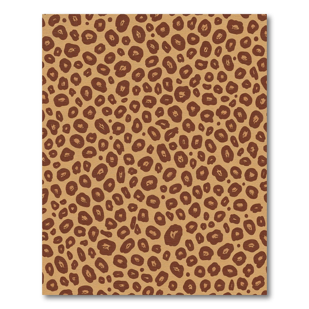 Brown Spots Animal Print Rug