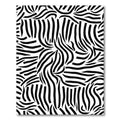 Striking Zebra Curve Lines Rug