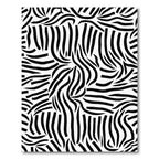 Striking Zebra Curve Lines Rug