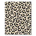 Bold Black Leopard Spots Rug