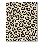Bold Black Leopard Spots Rug