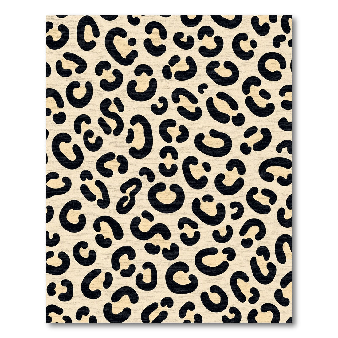 Bold Black Leopard Spots Rug