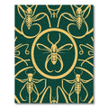 Emerald Insect Art Nouveau Rug