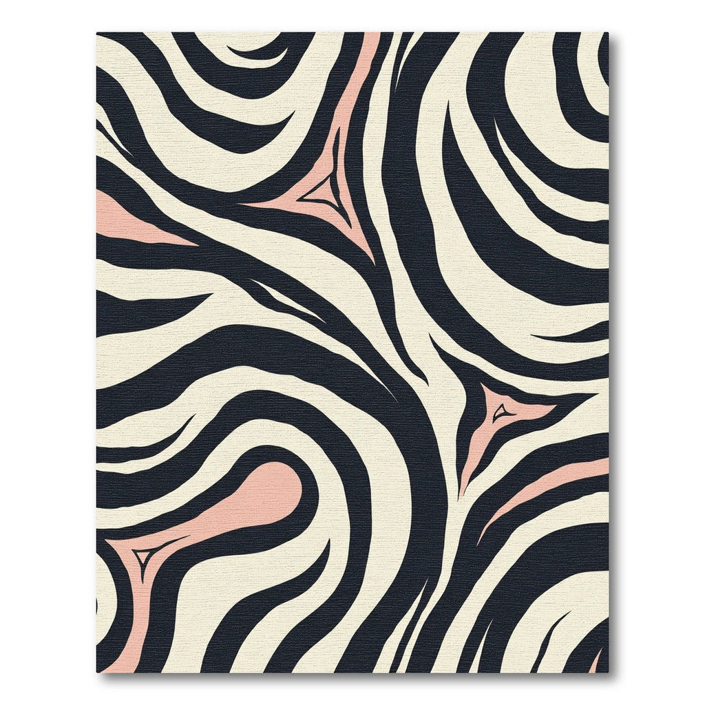 Blush Pink Zebra Swirl Rug