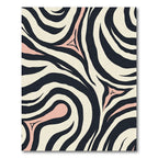 Blush Pink Zebra Swirl Rug