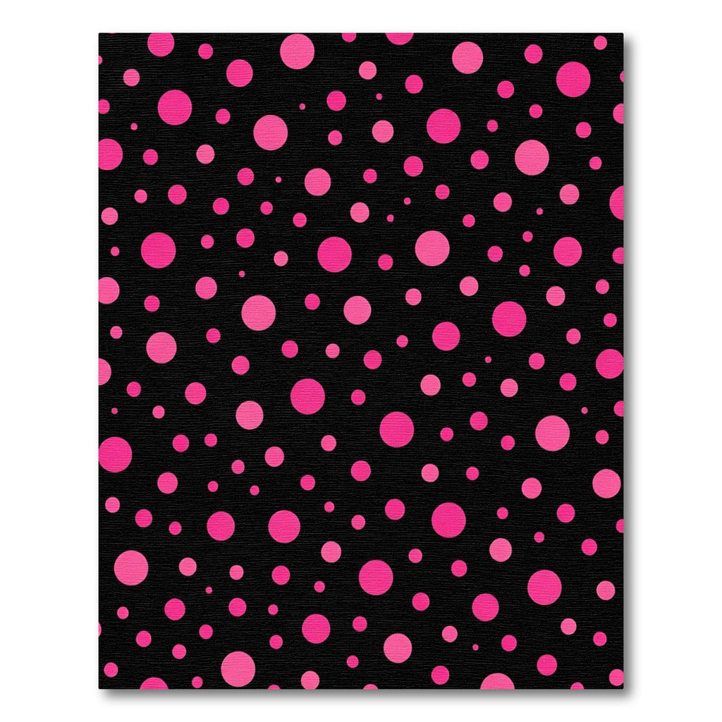 Hot Pink Polka Dot Scatter Rug
