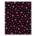 Hot Pink Polka Dot Scatter Rug