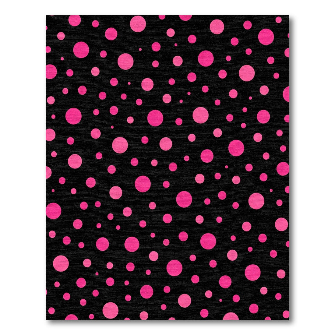 Hot Pink Polka Dot Scatter Rug