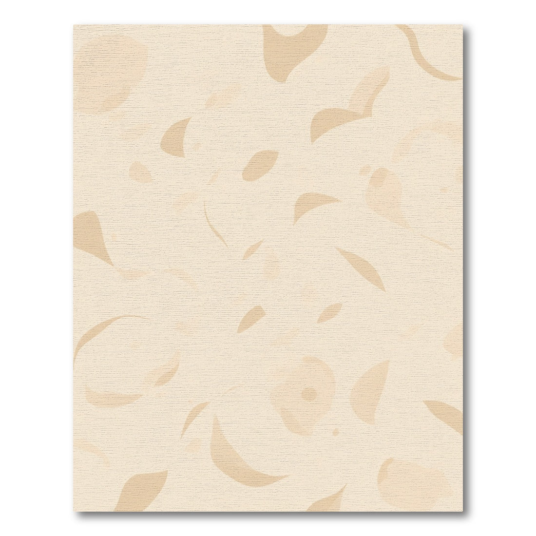 Soft Beige Organic Shape Abstract Rug