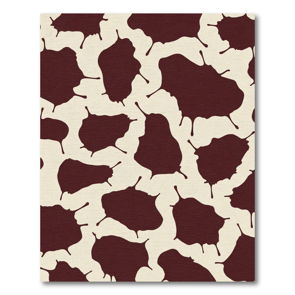 Rich Brown Droplet Spots Rug
