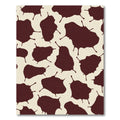 Rich Brown Droplet Spots Rug