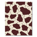 Rich Brown Droplet Spots Rug