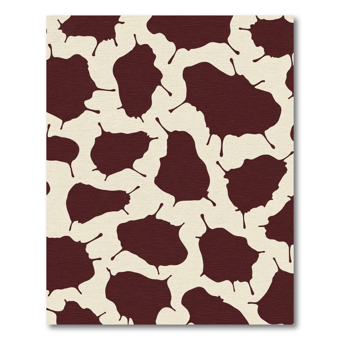 Rich Brown Droplet Spots Rug