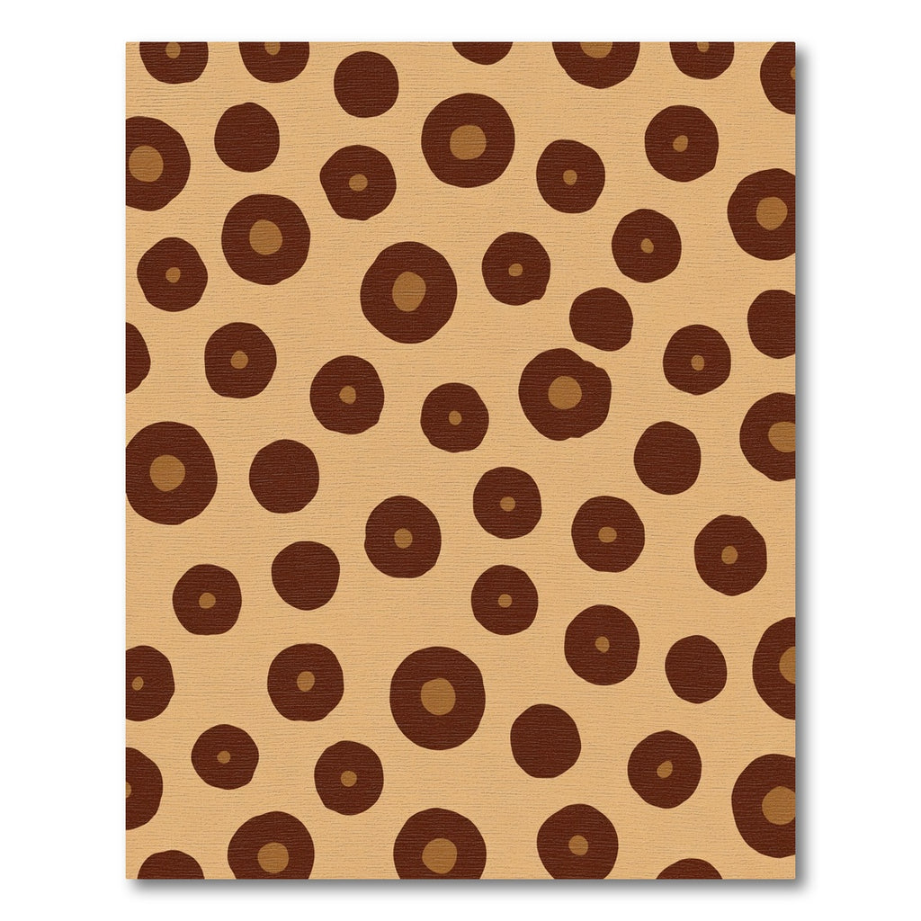 Brown Polka Dot Contemporary Rug
