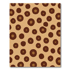 Brown Polka Dot Contemporary Rug