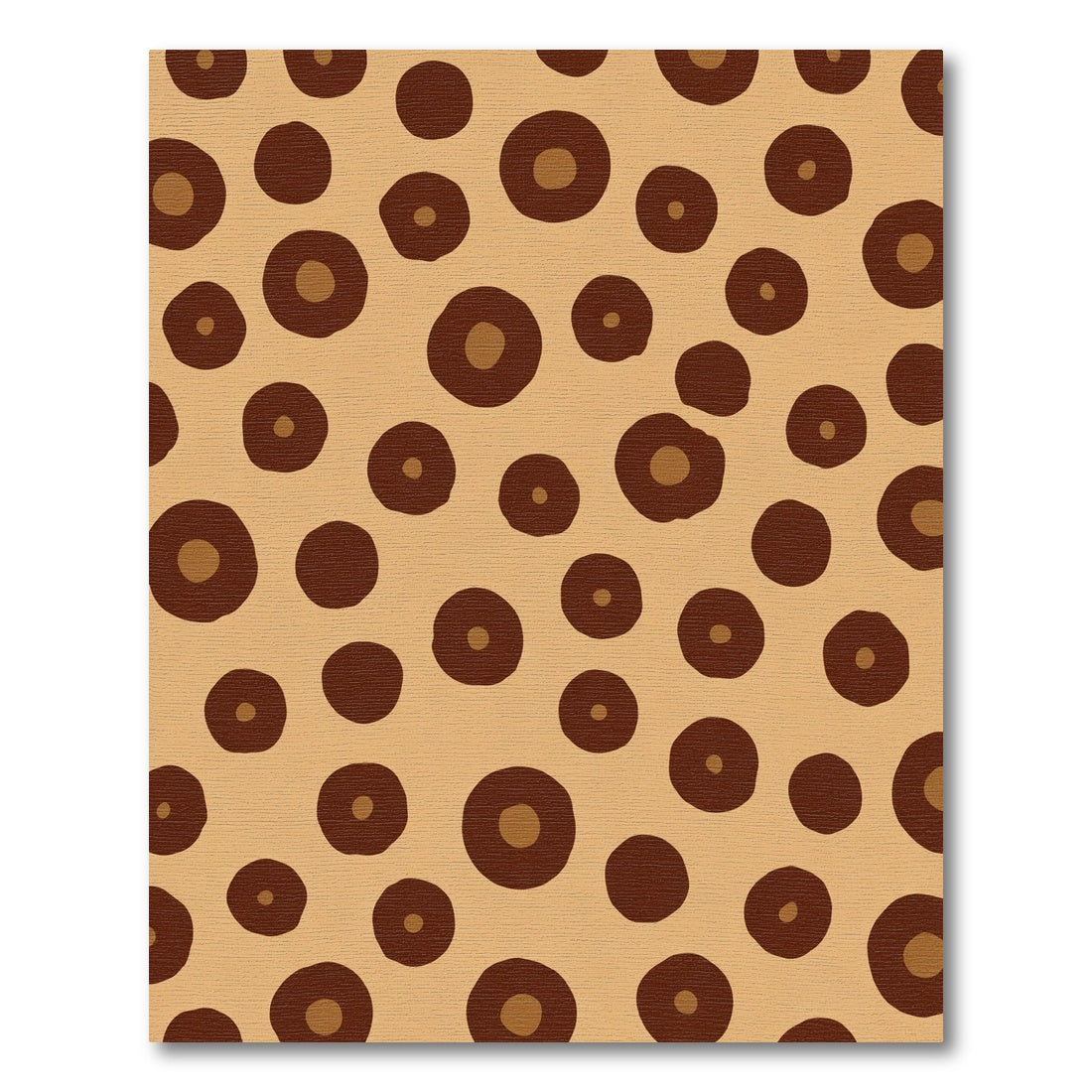 Brown Polka Dot Contemporary Rug