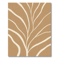Tan Abstract Organic Branch Rug