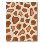 Warm Brown Giraffe Spot Rug