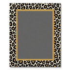 Bold Leopard Print Border Rug