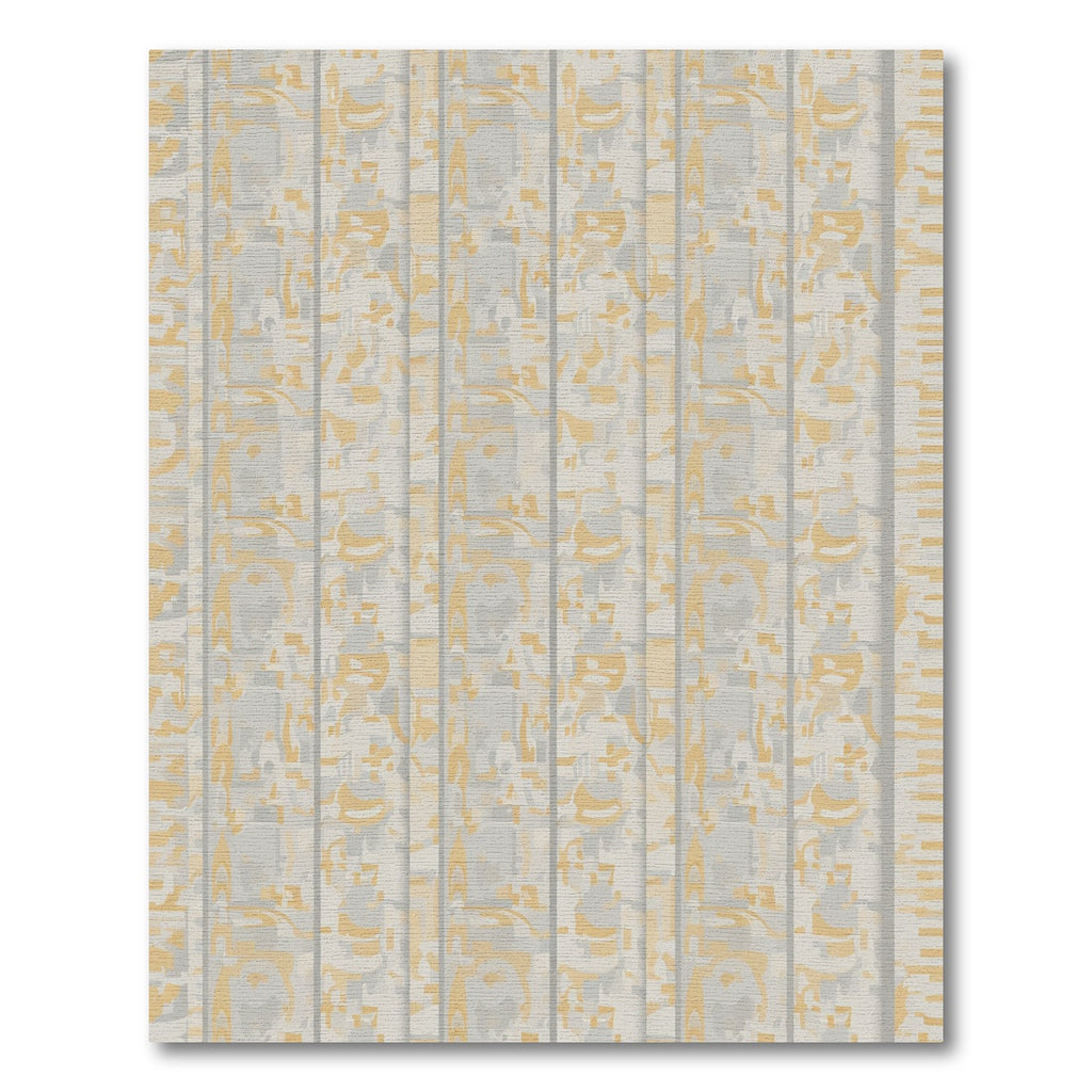 Sandy Beige Abstract Vertical Blocks Rug