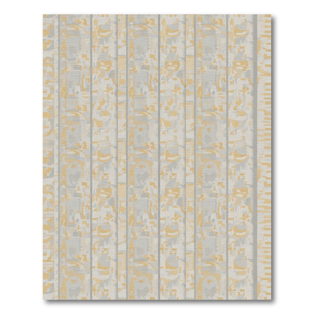 Sandy Beige Abstract Vertical Blocks Rug