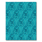 Aqua Abstract Organic Flow Rug