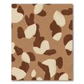 Brown Beige Abstract Camo Rug