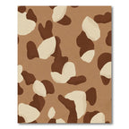 Brown Beige Abstract Camo Rug