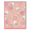 Pink Swirl Seashell Graphic Repeat Rug