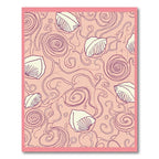 Pink Swirl Seashell Graphic Repeat Rug
