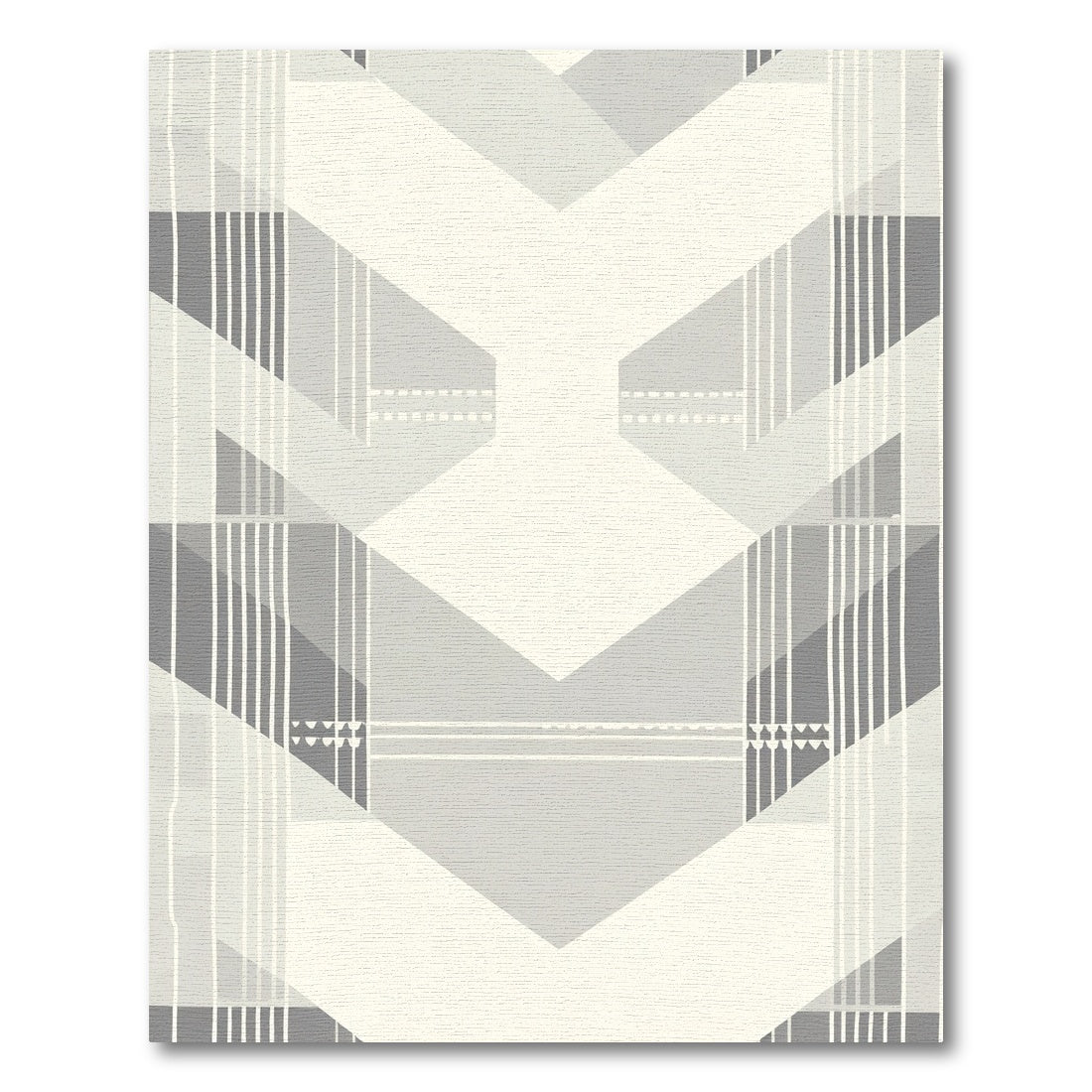 Geometric Abstract Layered Diamond Rug