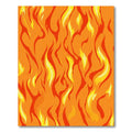 Fiery Orange Red Yellow Flame Rug