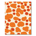 Bold Orange Red Slice Scattered Rug