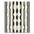 Monochromatic Abstract Geometric Stripe Rug