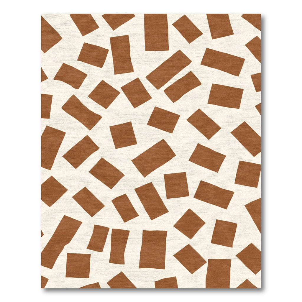 Terra Cotta Scattered Rectangles Rug