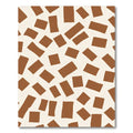 Terra Cotta Scattered Rectangles Rug