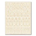 Earthy Beige Diamond Geometric Lattice Rug
