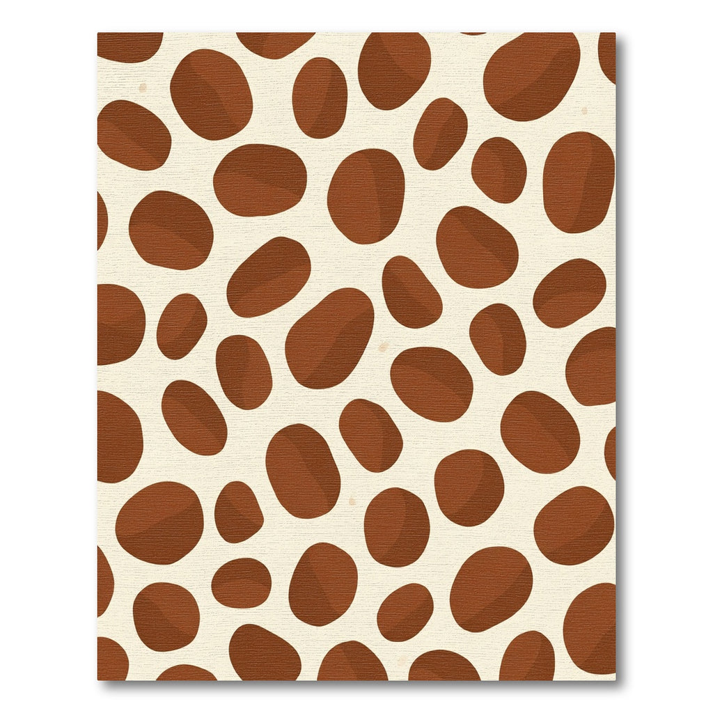 Earthy Brown Spotted Organic Rounds Rug