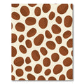 Earthy Brown Spotted Organic Rounds Rug