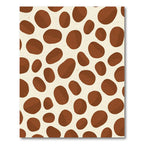 Earthy Brown Spotted Organic Rounds Rug