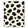 Black Cream Blob Spot Rug