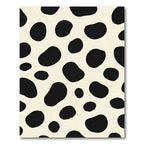 Black Cream Blob Spot Rug